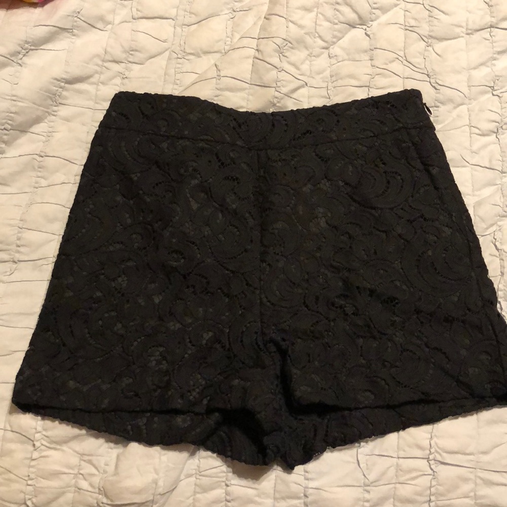 Express lace high waisted shorts